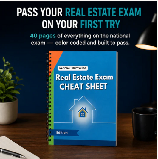 National Real Estate Exam Cheat Sheet